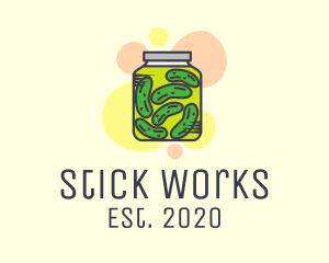 Pickled Cucumber Jar  logo design