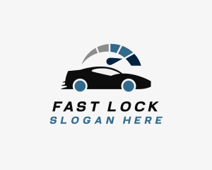 Fast Car Gauge  logo design