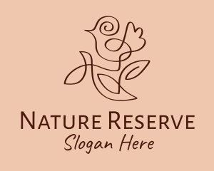 Nature Bird Monoline  logo design