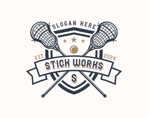 Lacrosse Varsity League logo design