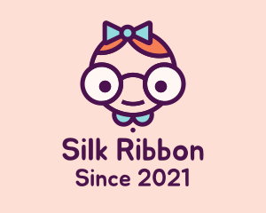 Smart Girl Cartoon logo design