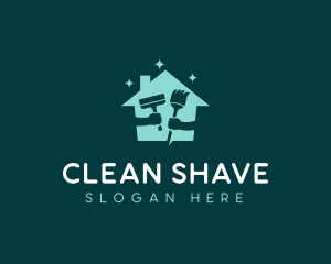 Sparkling House Cleaning Products logo design