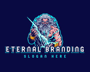 God Zeus Thunder logo