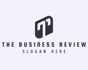 Geometric Business Letter T logo design