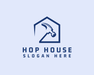 Hammer House Carpenter logo design