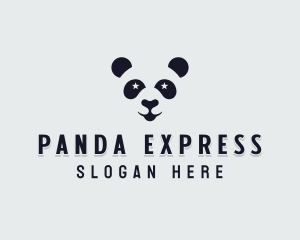 Star Panda Face logo