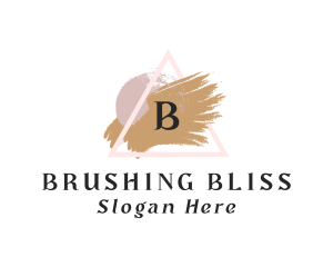 Triangle Watercolor Brush logo design