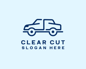 Simple Blue Automotive Car logo design