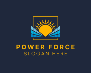 Sun Solar Power logo design