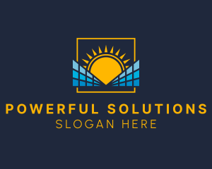 Sun Solar Power logo design