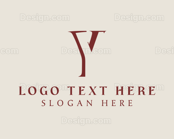 Serif Professional Letter Y Logo