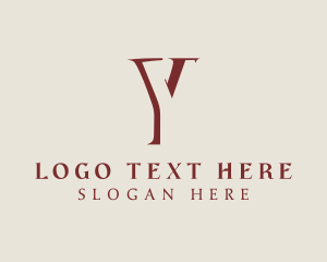 Serif Professional Letter Y logo