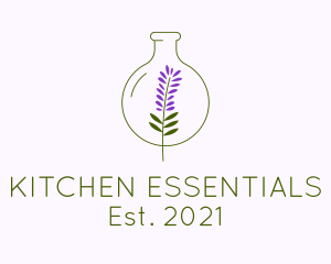 Essential Lavender Oil logo design
