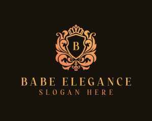 Elegant Shield Upscale logo design