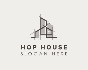 Architect House Building logo design