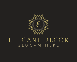 Elegant Floral Ornament  logo design