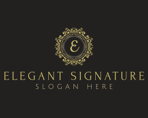 Elegant Floral Ornament  logo design