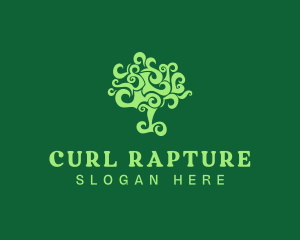 Curly Tree Plant logo