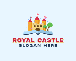 Castle Book Story logo design