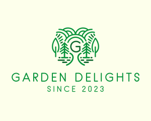 Outdoor Forest Tree Plantation logo design