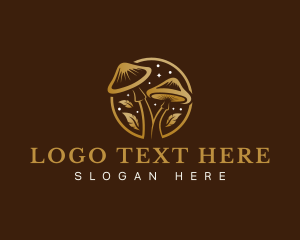 Mushroom Botanical Fungi Logo