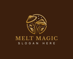 Mushroom Botanical Fungi logo design