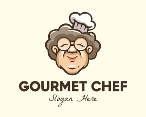 Grandmother Chef Cook logo design