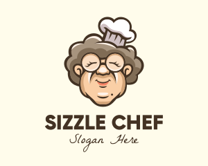 Grandmother Chef Cook logo design