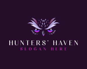 Bird Owl Hunter logo design