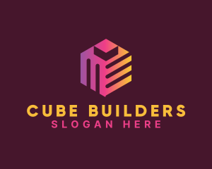 Digital Tech Cube  logo design