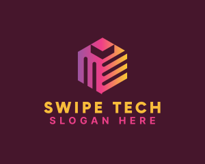 Digital Tech Cube  logo design