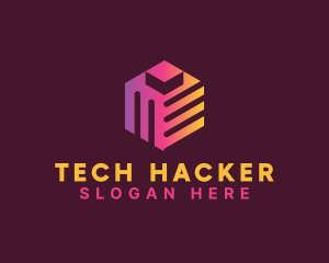 Digital Tech Cube  logo design