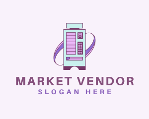 Pastel Vending Machine logo design