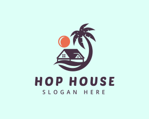 Palm Tree House logo design