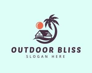 Palm Tree House logo design