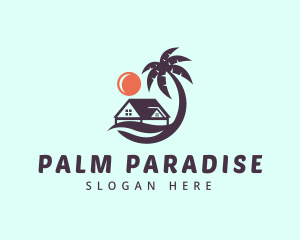 Palm Tree House logo design