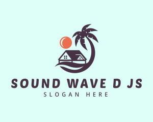 Palm Tree House logo design