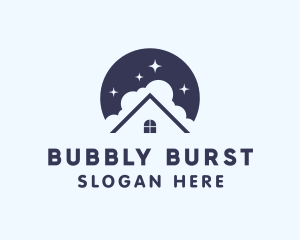 Home Cleaning Bubbles logo design