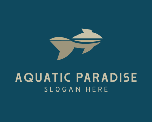 Fish Seafood Aquarium logo design