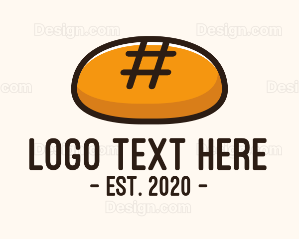 Hashtag Bakery Bread Logo