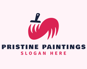 Paint Brush Painting logo design