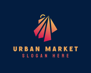 Market Shopping Bag logo design