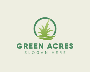 Circle Lawn Grass logo