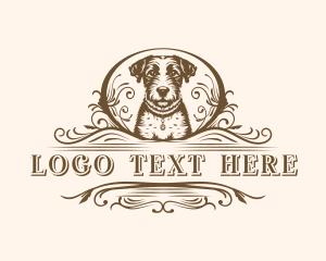 Dog Pet Grooming logo