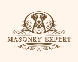 Dog Pet Grooming Logo