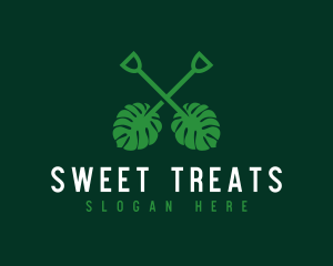 Tropical Leaf Shovel Logo