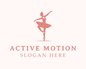 Pink Ballerina Tutu logo design