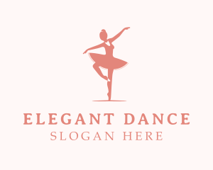 Pink Ballerina Tutu logo design