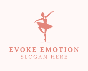 Pink Ballerina Tutu logo design