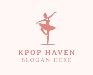 Pink Ballerina Tutu logo design